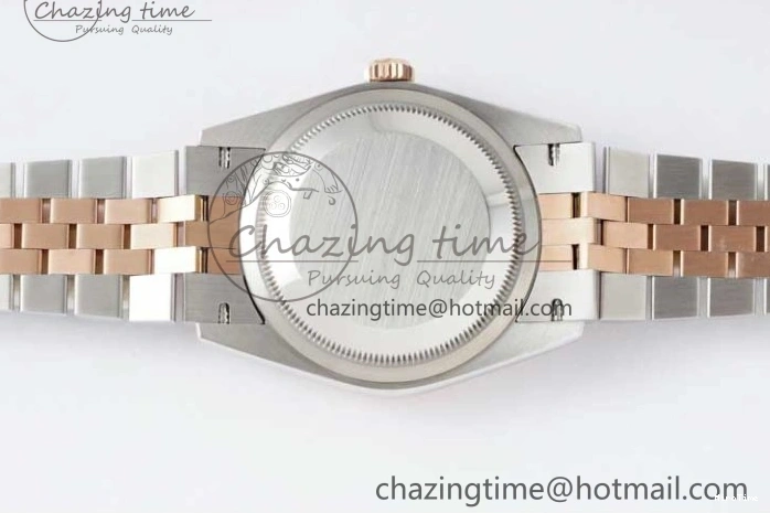 MiroTime 0504 DateJust 36 SS RG DIWF 1:1 Best Edition 904L Steel Gray Stick Dial on Jubilee Bracelet SA Original 2321